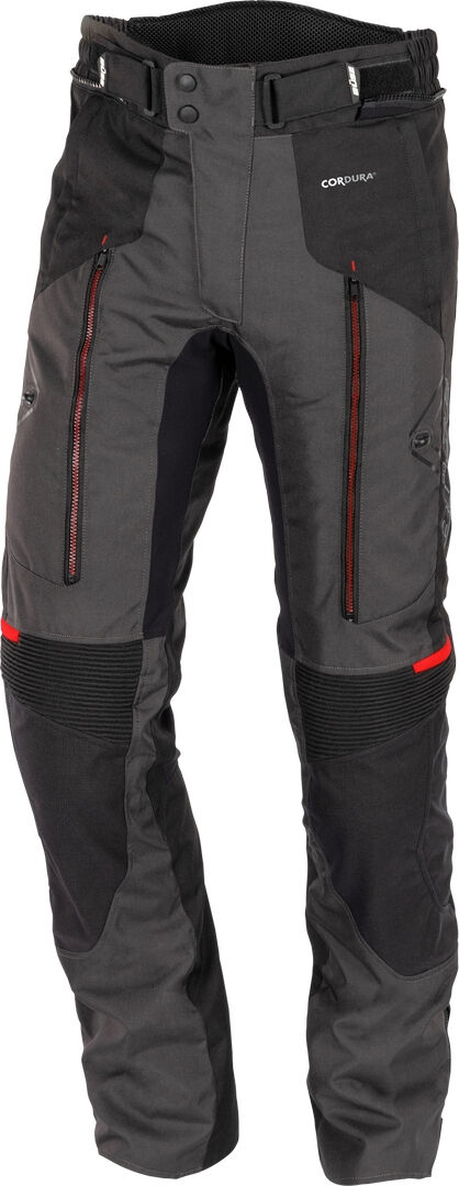Büse Monterey Pantalones textiles impermeables para motocicleta para damas - Negro Gris (42)