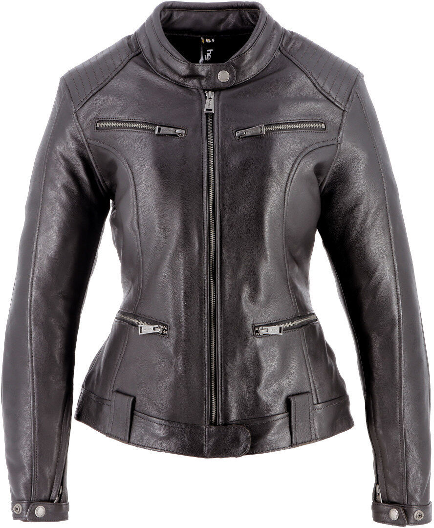 Helstons Vipere Chaqueta de cuero de moto para mujer - Marrón (L)