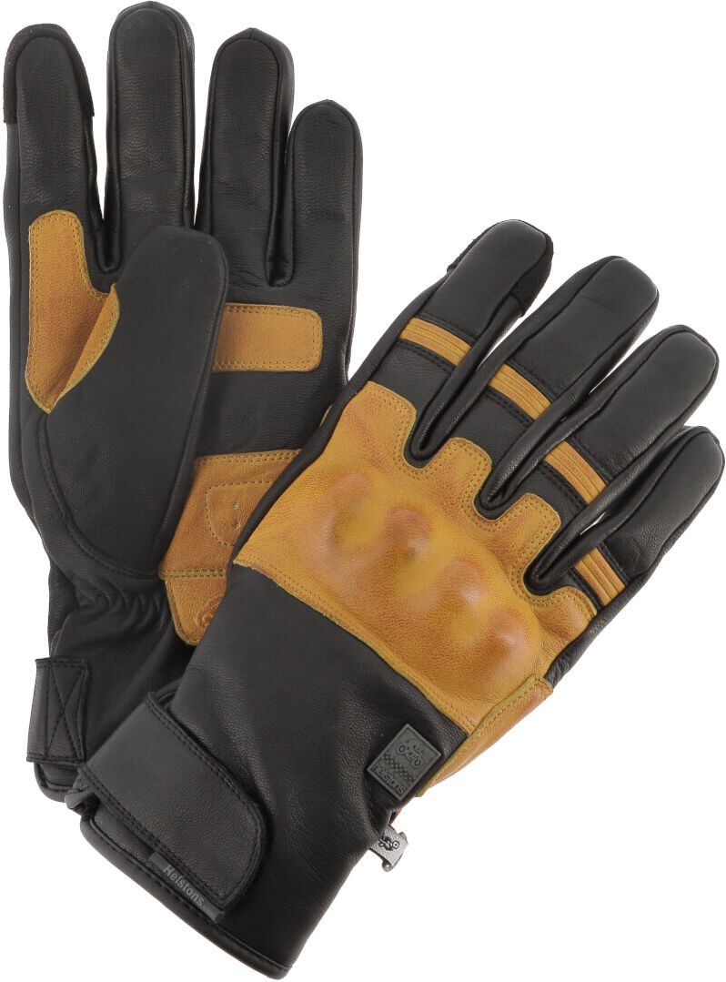 Helstons Wislay Guantes de moto de invierno - Negro Oro (2XL)