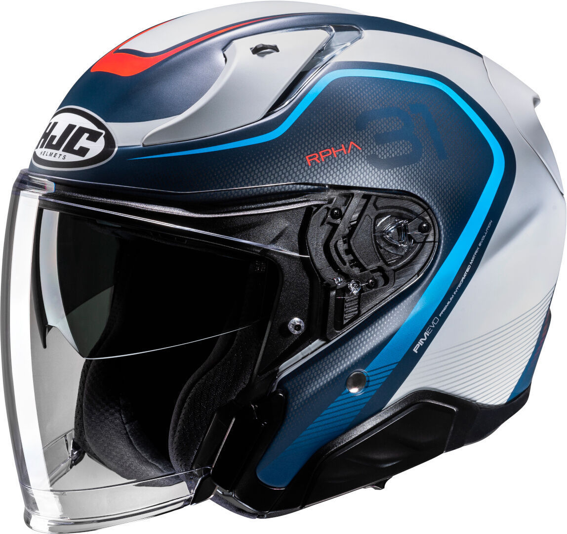 HJC RPHA 31 Kouv Casco Jet - Blanco Azul (XS 54 55)