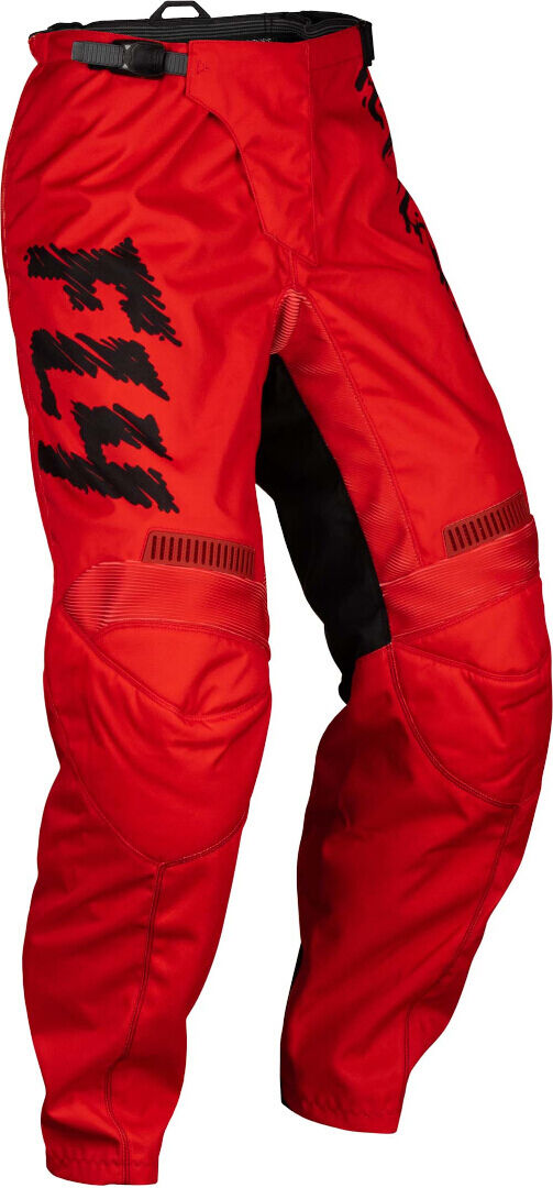 FLY Racing F-16 2024 Pantalones de motocross para niños - Negro Rojo