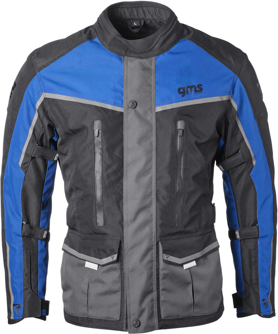 gms Twister Neo chaqueta textil impermeable para motocicleta - Negro Azul (5XL)