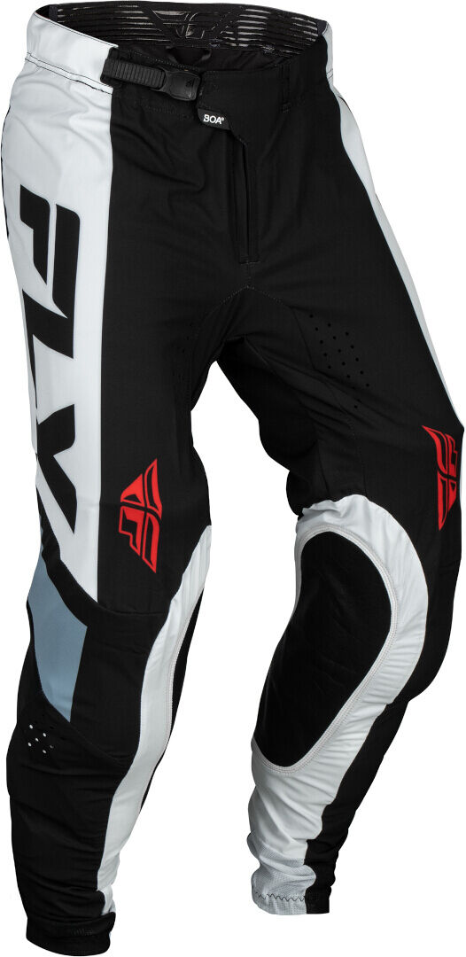 FLY Racing Lite 2024 Pantalones de motocross - Negro Gris Blanco (34)