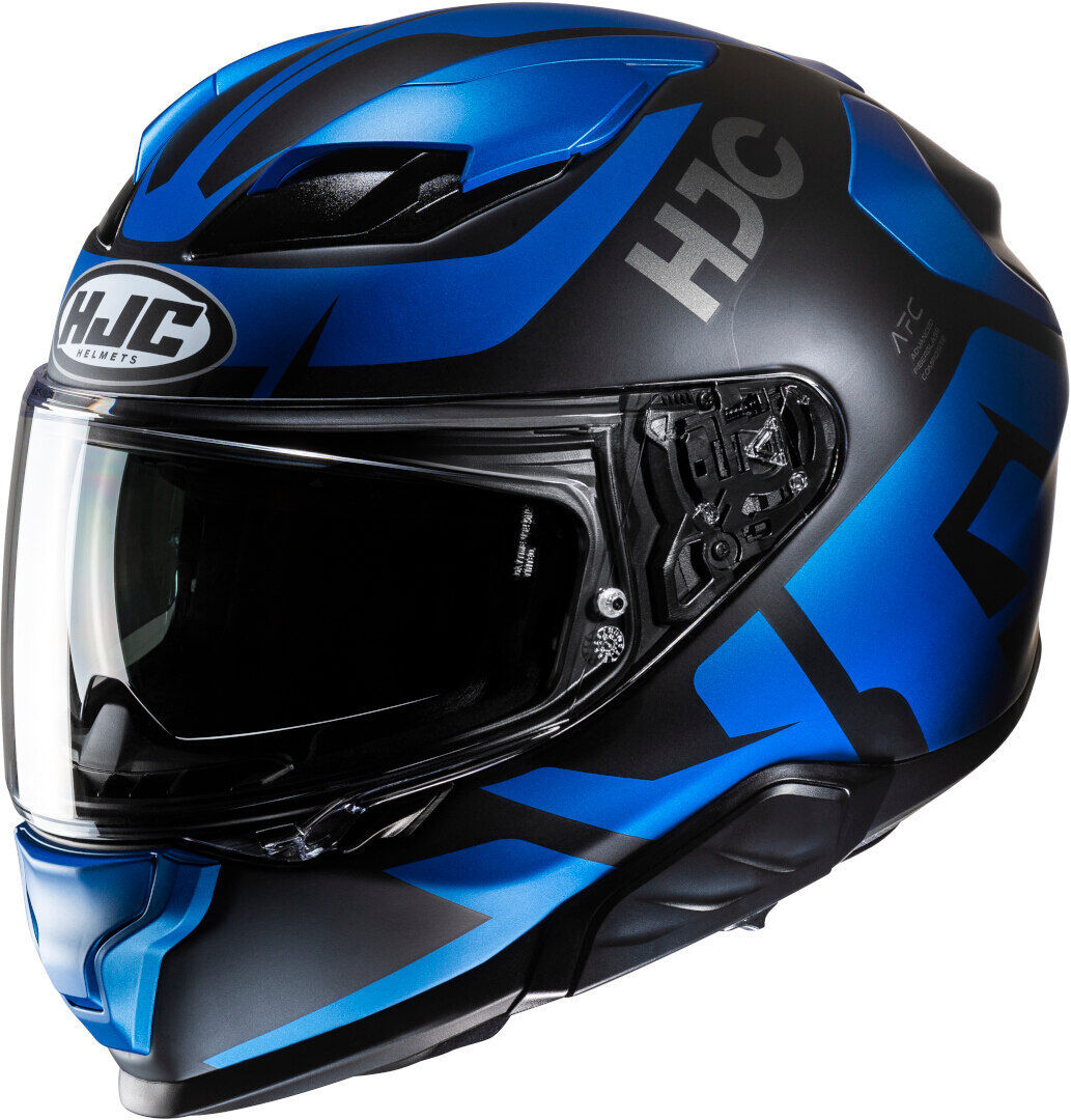 HJC F71 Bard Casco - Negro Azul (XL)