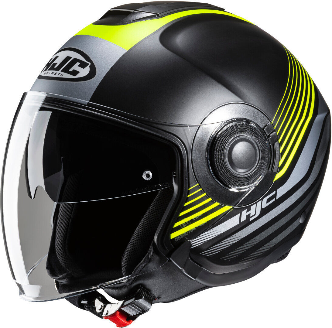 HJC i40N Dova Casco Jet - Negro Amarillo (XL)