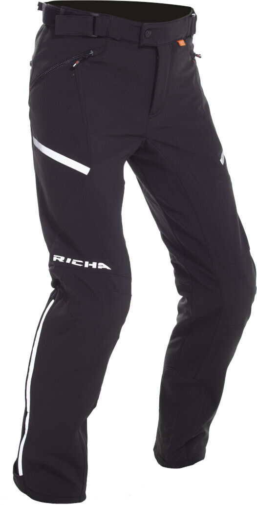 Richa Softshell Pantalones textiles impermeables para mujer - Negro