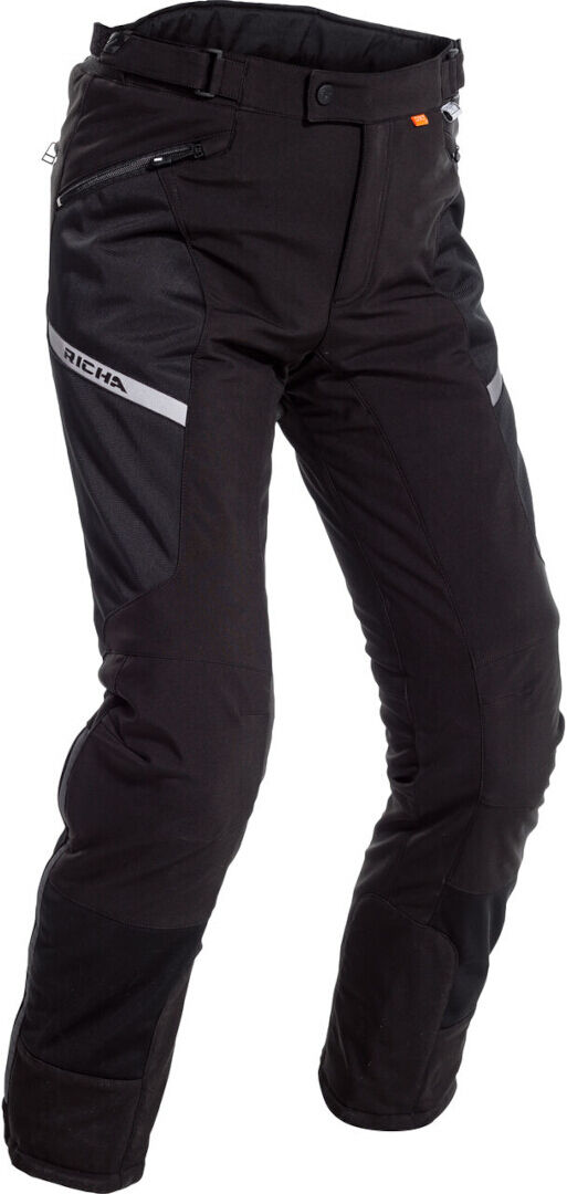 Richa Softshell Mesh Pantalones textiles impermeables para motocicletas - Negro