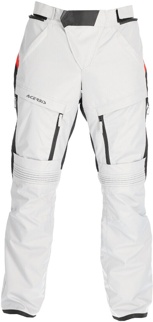Acerbis X-Rover Pantalones textiles impermeables para motocicletas - Gris (S)