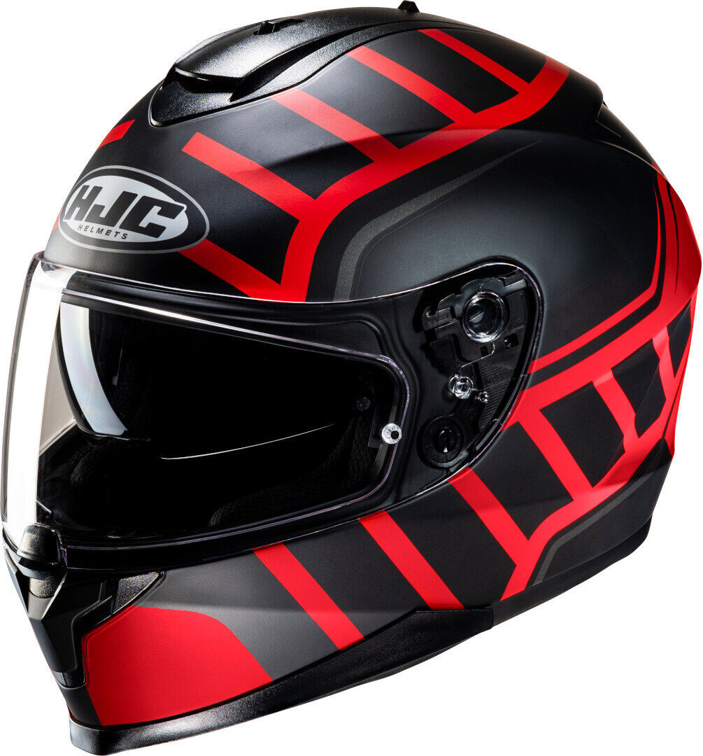 HJC C70N Holt Casco - Negro Gris Rojo (XL)