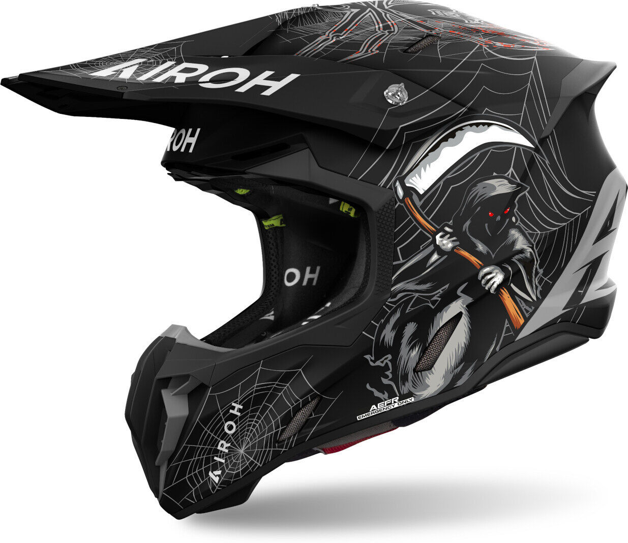 Airoh Twist 3 Arcade Casco de motocross - Negro Gris (2XL)