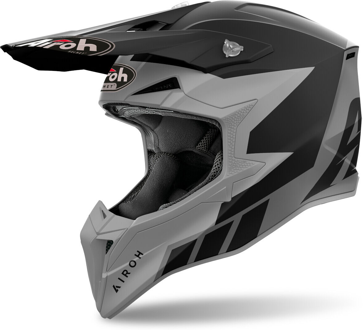 Airoh Wraaap Reloaded Casco de motocross - Negro Gris (S)