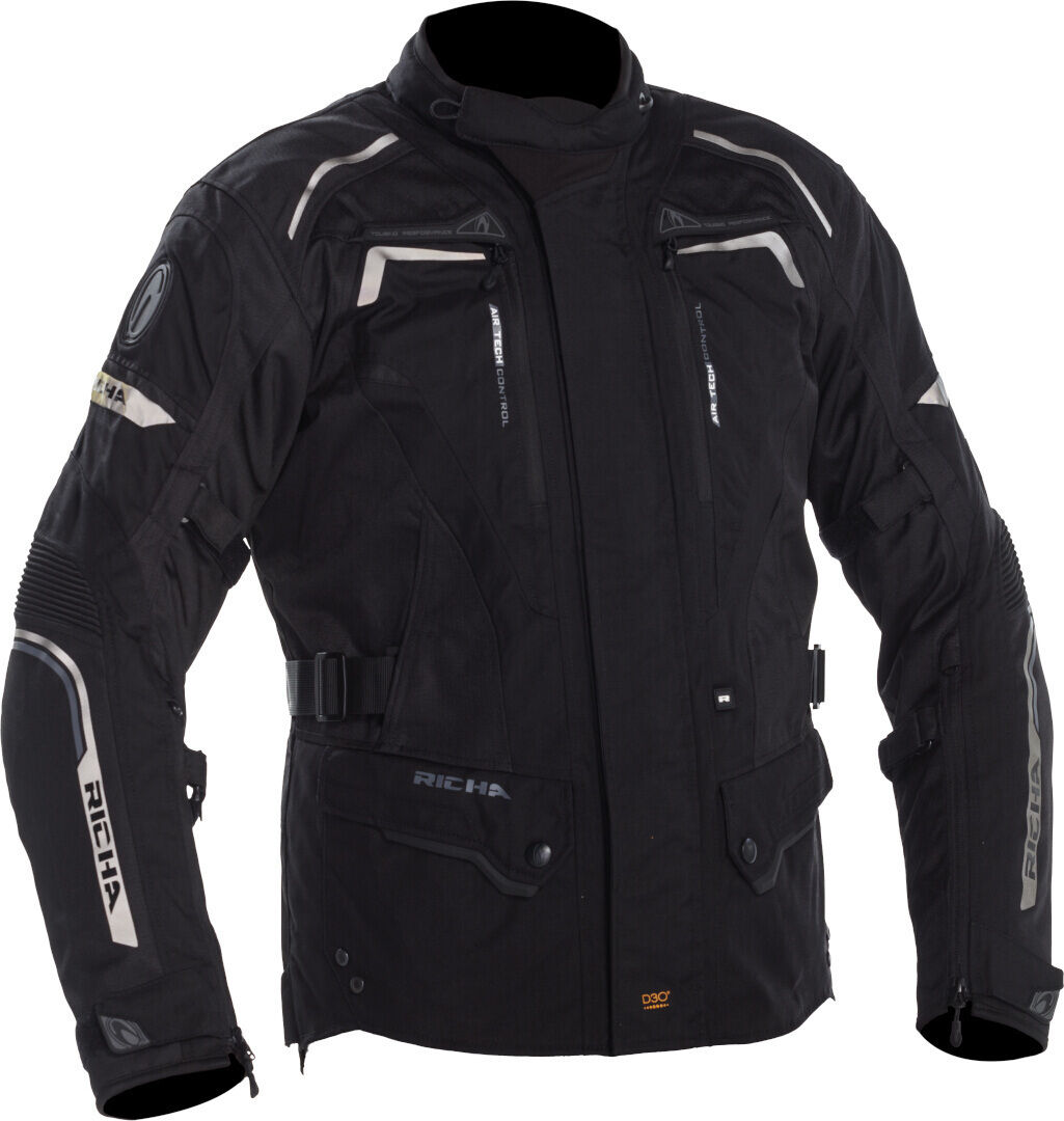 Richa Infinity 2 chaqueta textil impermeable para motocicletas - Negro (2XL)