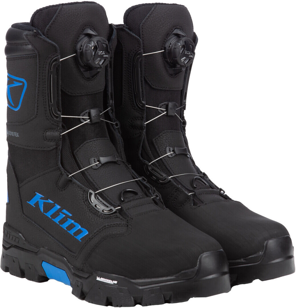 Klim Klutch GTX BOA Botas para motos de nieve - Negro Azul (46)