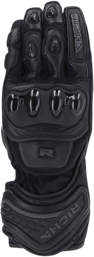 Richa Warrior Evo Guantes de moto para mujer - Negro (M)