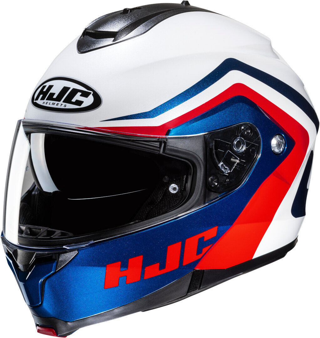 HJC C91N Nepos Casco - Blanco Rojo Azul (M)