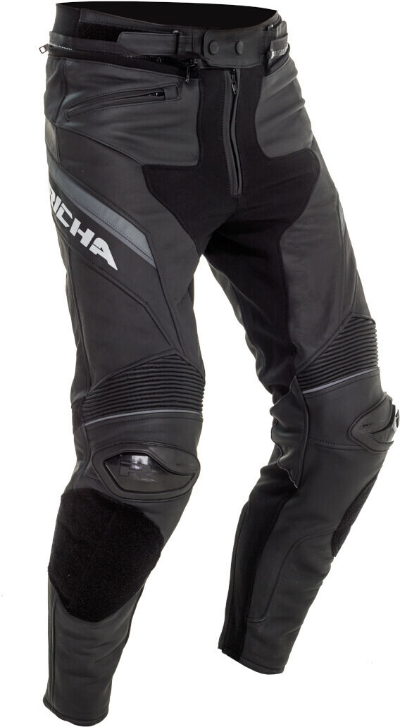 Richa Viper 2 Street Pantalones de cuero de moto perforados - Negro (58)