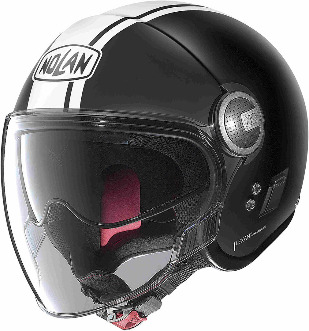 Nolan N21 Visor 06 Dolce Vita Casco Jet - Negro Blanco (M)