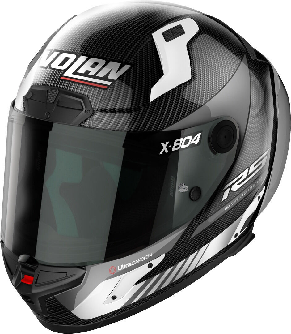 Nolan X-804 RS Ultra Carbon Hot Lap Casco - Negro Blanco (2XS)