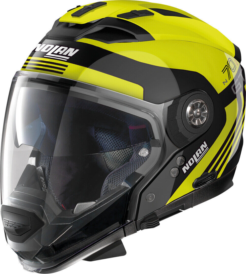 Nolan N70-2 GT 06 Jetpack N-Com Casco - Negro Amarillo (L)