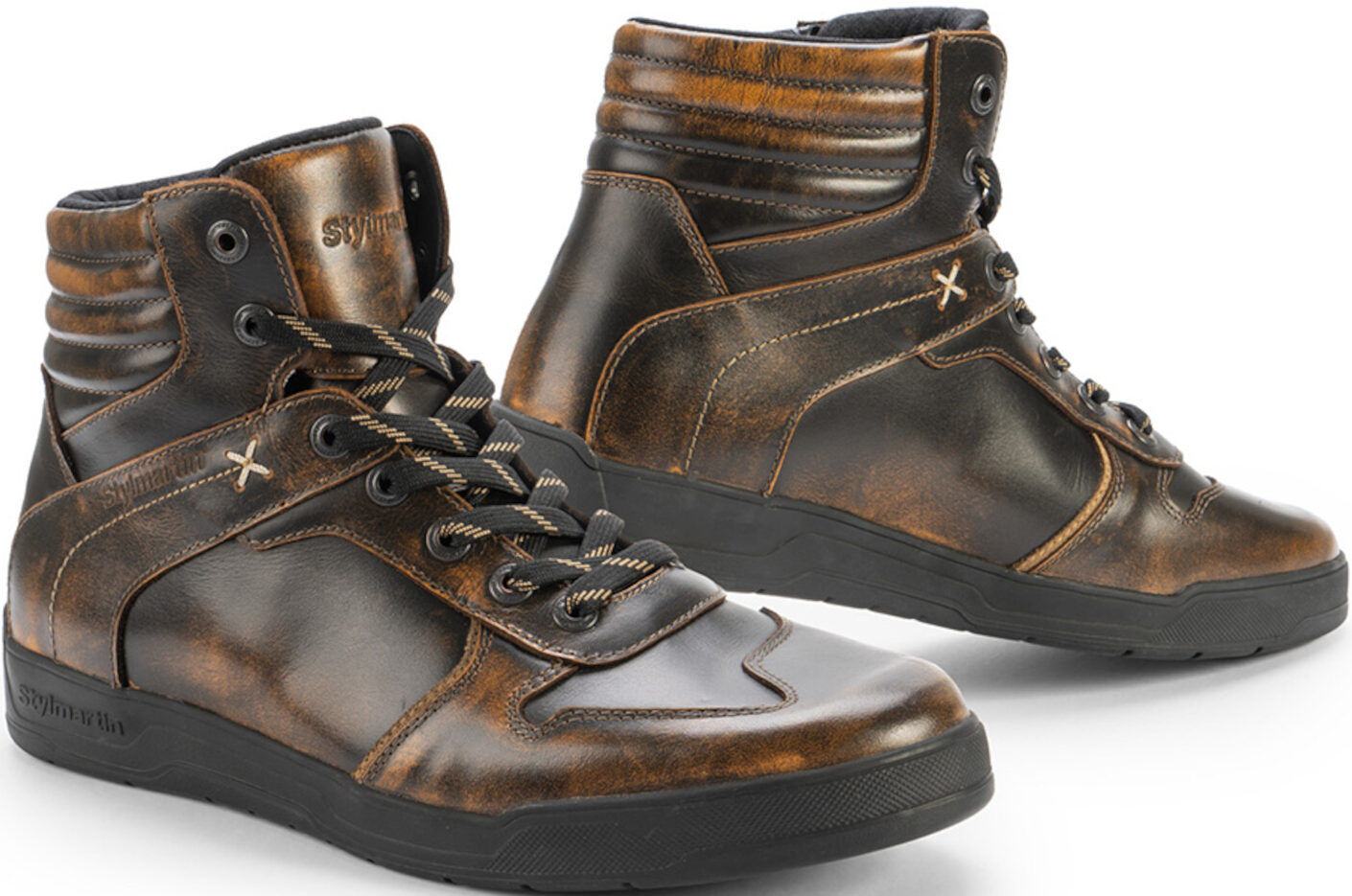 Stylmartin Iron Bronze Zapatos de moto impermeables - Marrón (47)