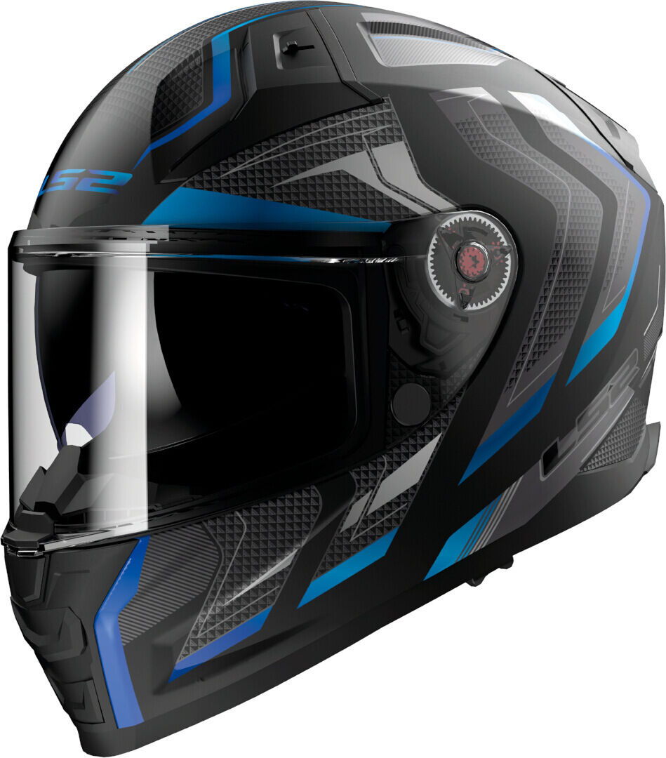 LS2 FF811 Vector II Alizer Casco - Negro Azul (XS)