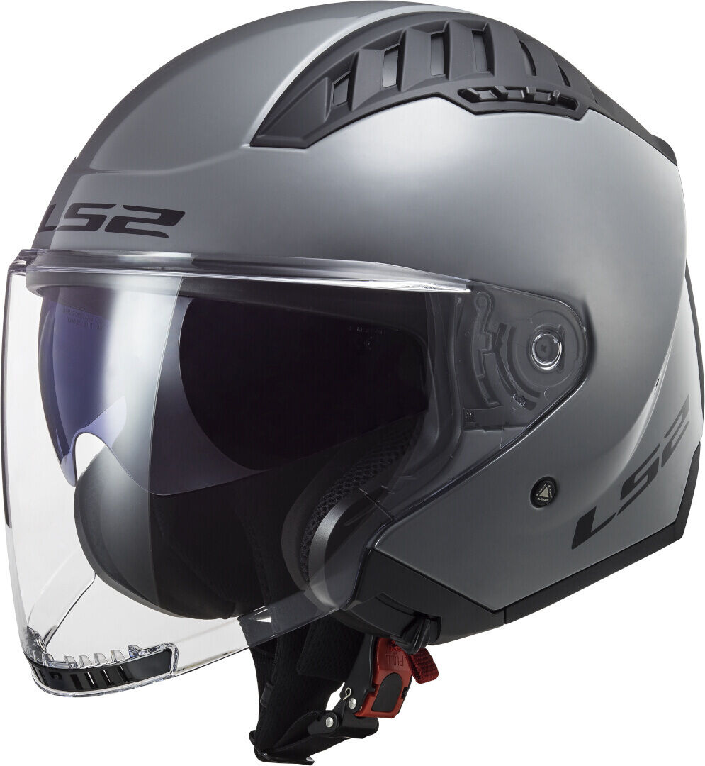LS2 OF600 Copter II Solid Casco Jet - Gris (2XL)