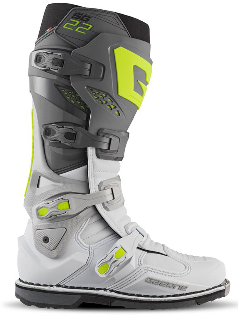 Gaerne SG-22 Botas de motocross - Gris Blanco (43)