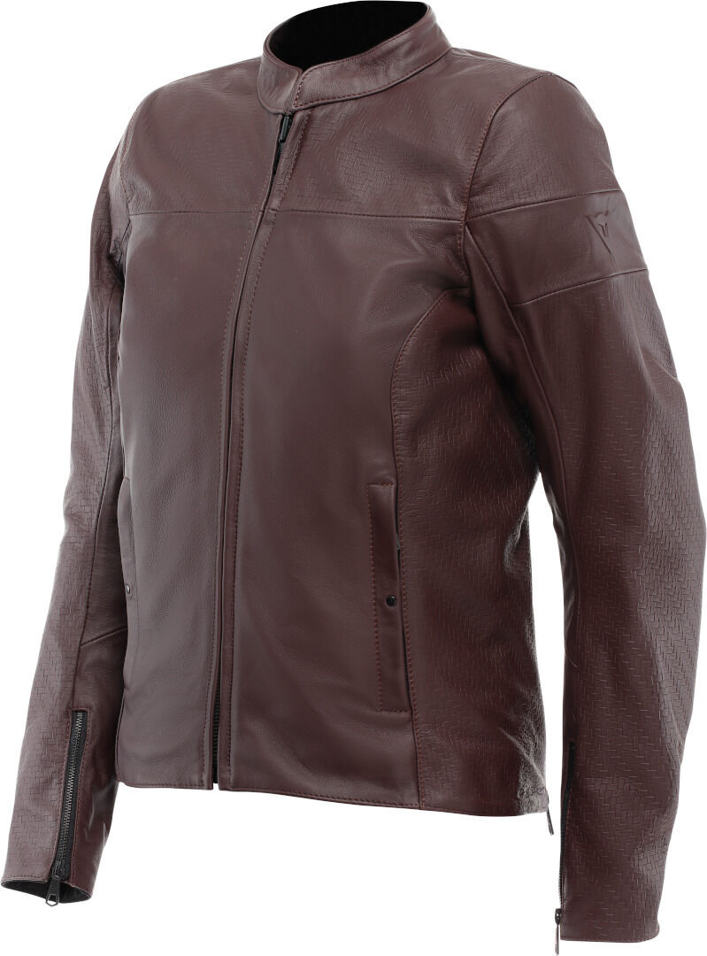 Dainese Itinere Chaqueta de cuero de moto para mujer - Negro (54)