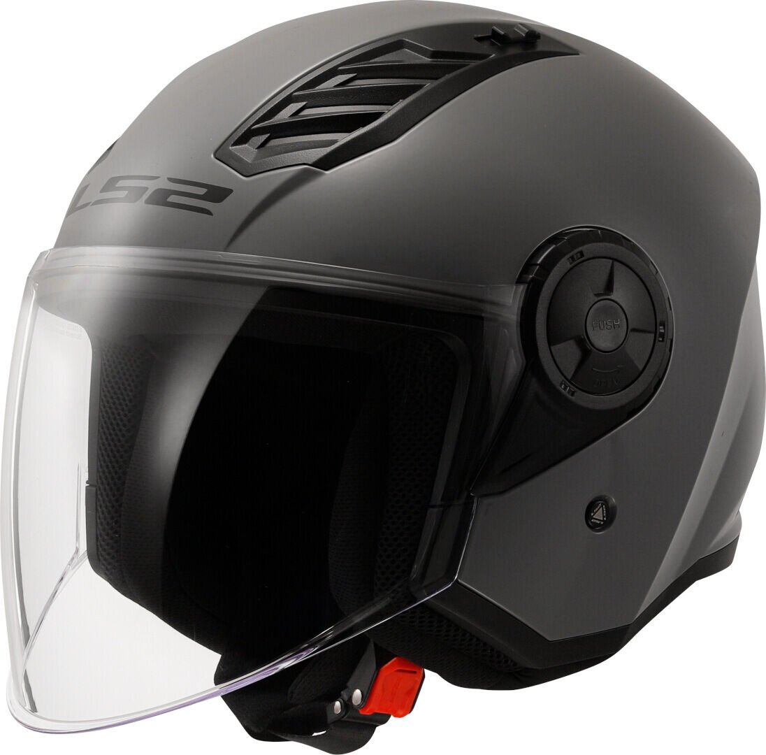 LS2 OF616 Airflow II Solid Casco Jet - Gris (XS)