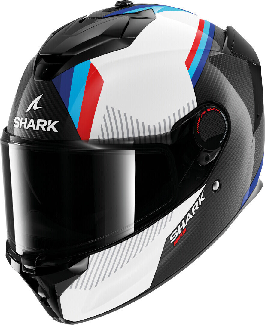 Shark Spartan GT Pro Dokhta Carbon Casco - Negro Blanco Azul