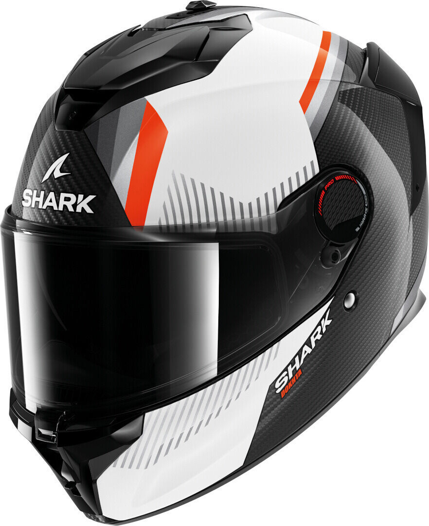 Shark Spartan GT Pro Dokhta Carbon Casco - Negro Blanco Naranja (XL)