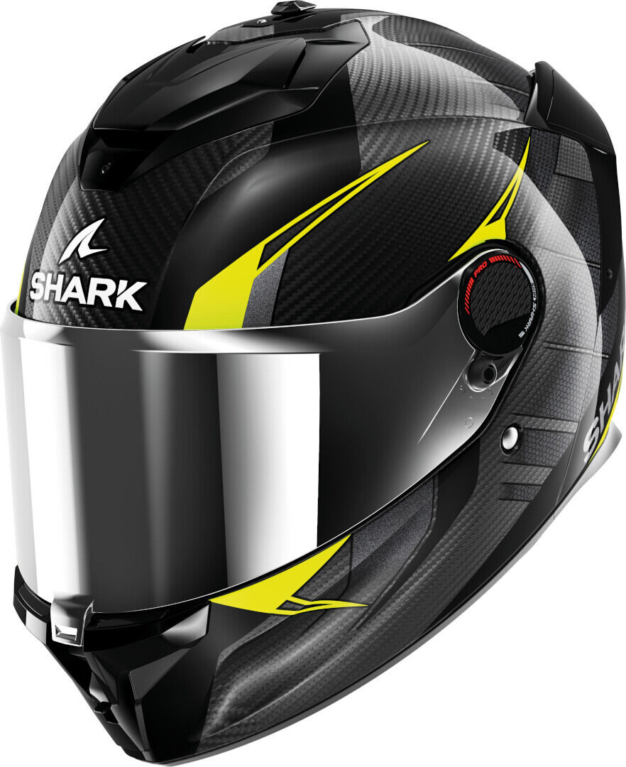 Shark Spartan GT Pro Kultram Carbon Casco - Negro Amarillo (L)