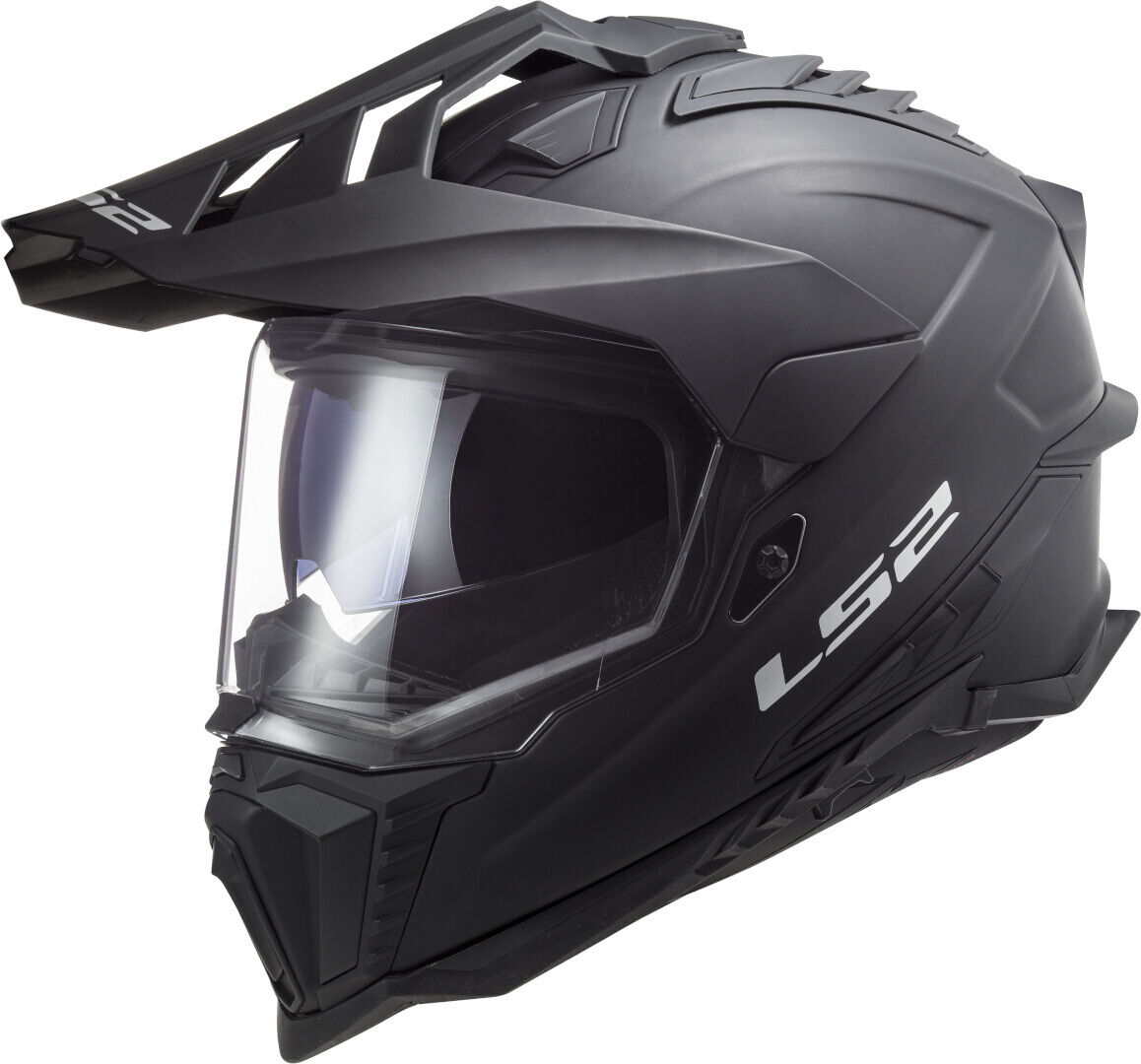 LS2 MX701 Explorer Solid Casco de motocross - Negro (XS)