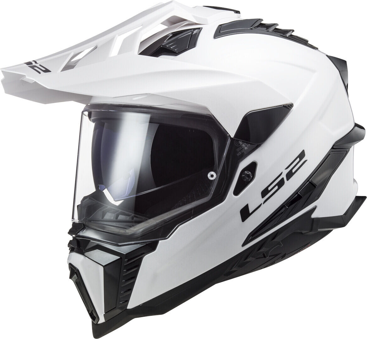 LS2 MX701 Explorer Solid Casco de motocross - Blanco (L)