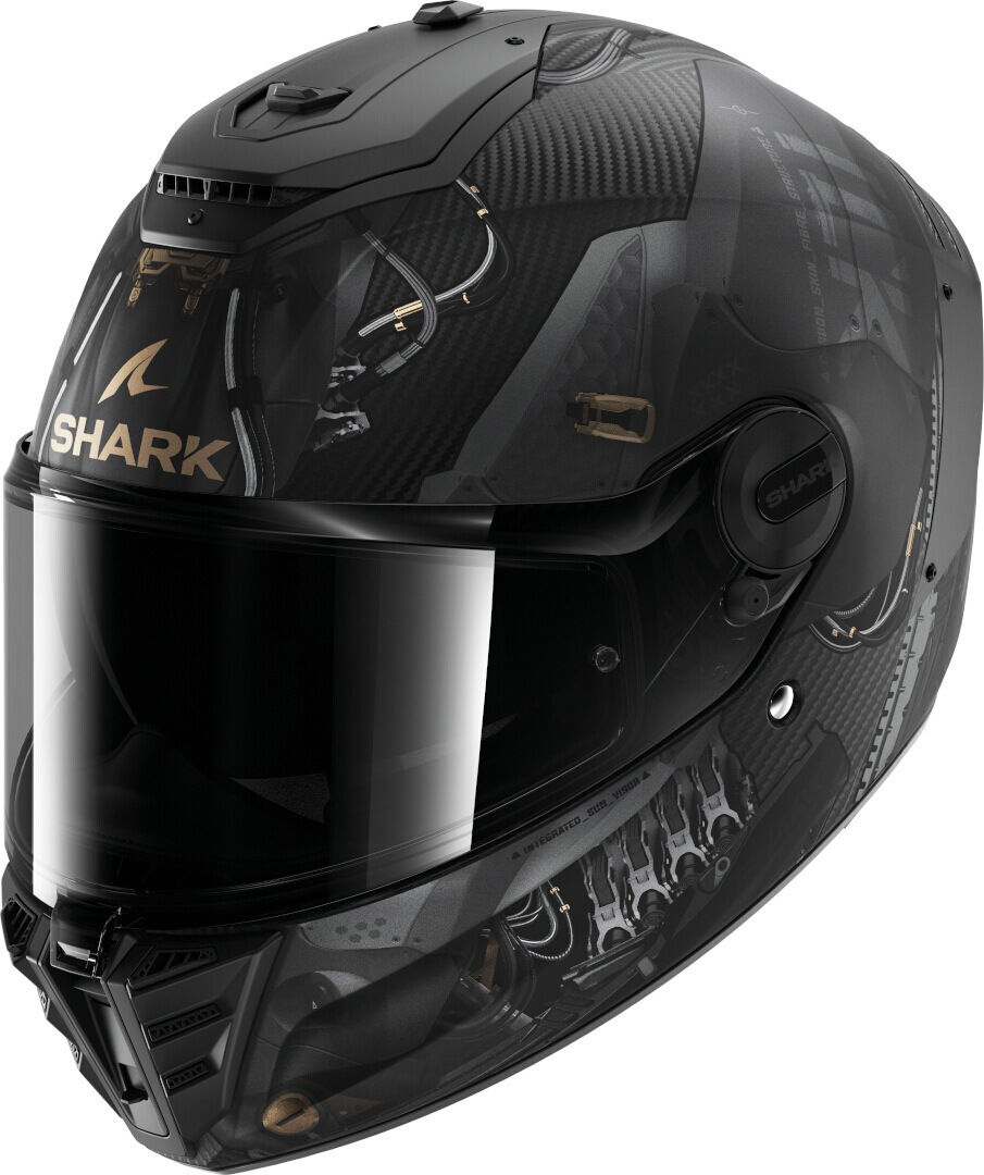 Shark Spartan RS Xbot Carbon Casco - Negro Gris (2XL)