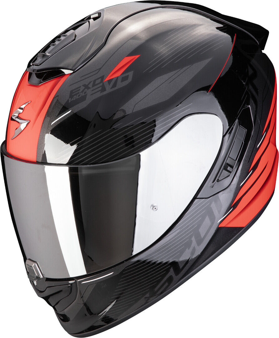 Scorpion Exo-1400 Evo 2 Air Luma Casco - Negro Rojo