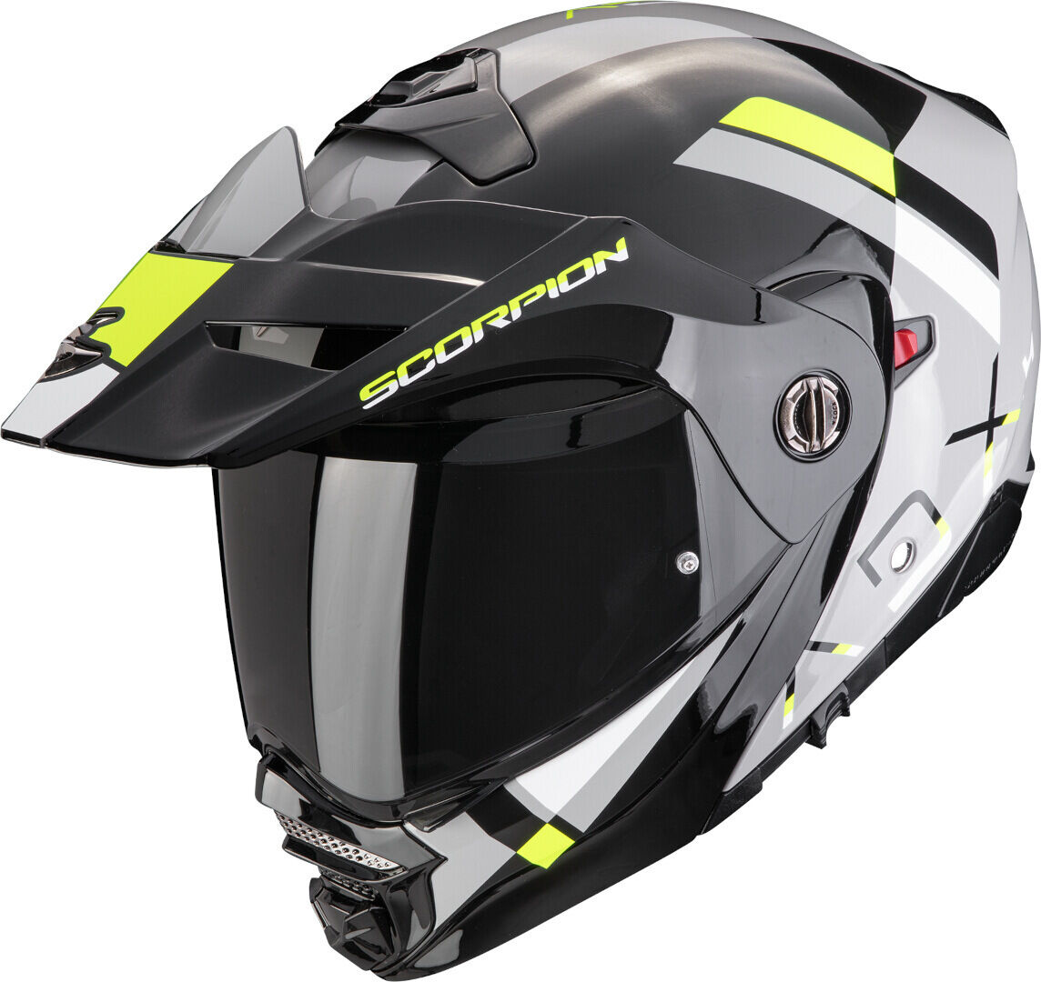 Scorpion ADX-2 Galane Casco - Negro Gris Amarillo (M)