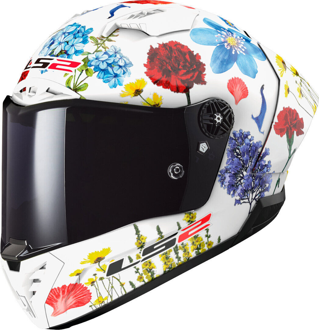 LS2 FF805 Thunder Carbon GP Aero Flowers Casco - Multicolor (2XL)