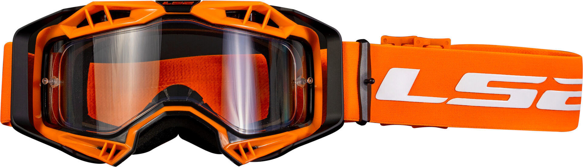LS2 Aura Enduro Series Gafas de motocross - Naranja (un tamaño)