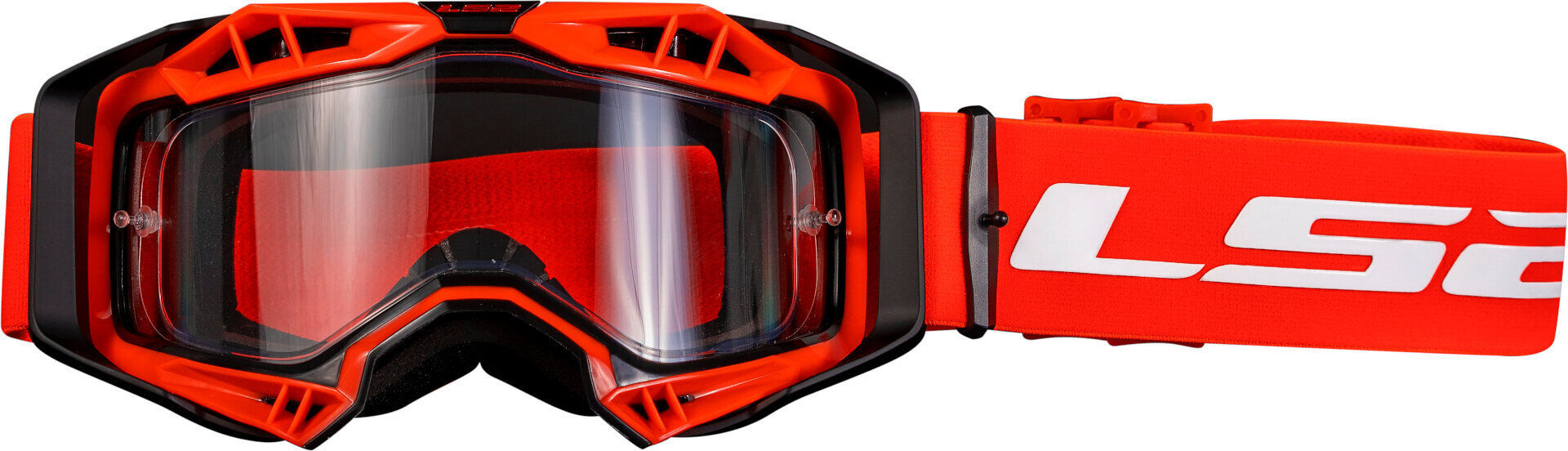 LS2 Aura Enduro Series Gafas de motocross - Rojo (un tamaño)