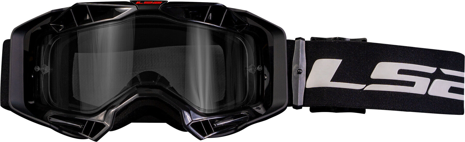 LS2 Aura Enduro Series Gafas de motocross - Negro (un tamaño)