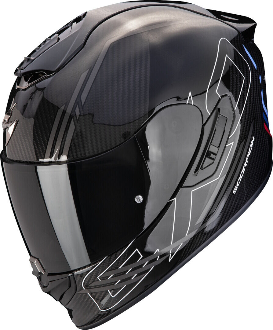 Scorpion Exo-1400 Evo 2 Carbon Air Reika Casco - Negro Plata (M)