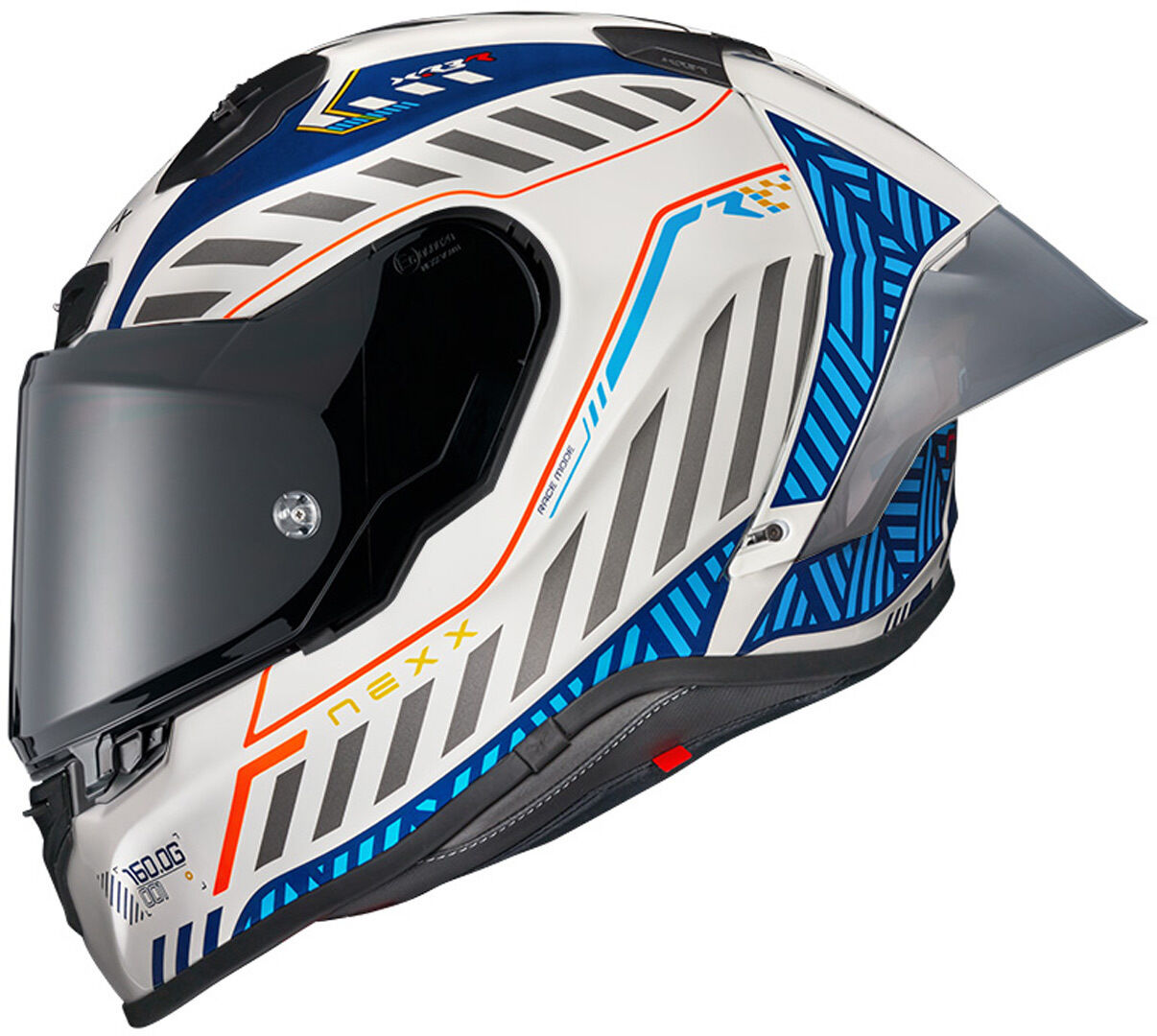 NEXX X.R3R Out Brake Casco - Blanco Azul (2XL)