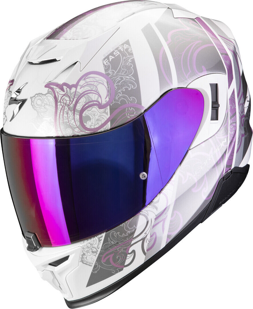 Scorpion Exo-520 Evo Air Fasta Casco - Blanco Lila (M)