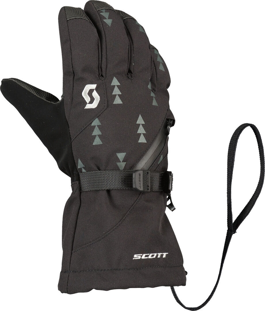 Scott Ultimate Premium Guantes para motos de nieve para niños - Negro Gris (XL)