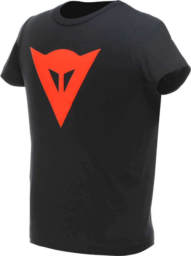 Dainese Logo Camiseta para niños - Negro Rojo (XS)