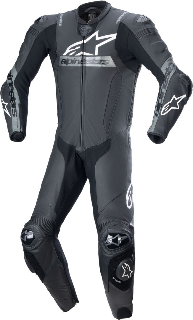 Alpinestars Missile V2 Ward Traje de cuero de moto de una pieza perforado - Negro Gris (46)