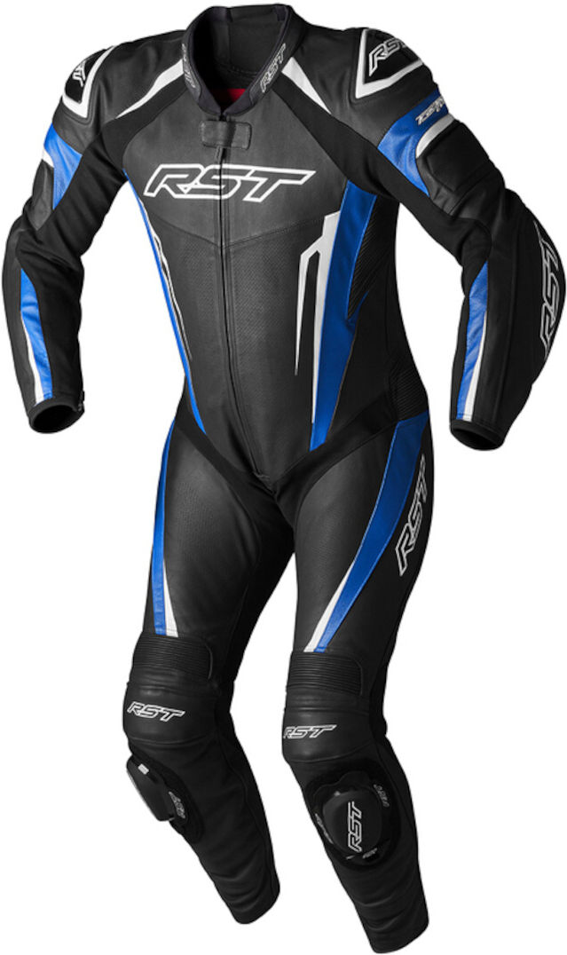 RST Tractech EVO 5 Traje de cuero de moto de una pieza - Negro Azul (M)