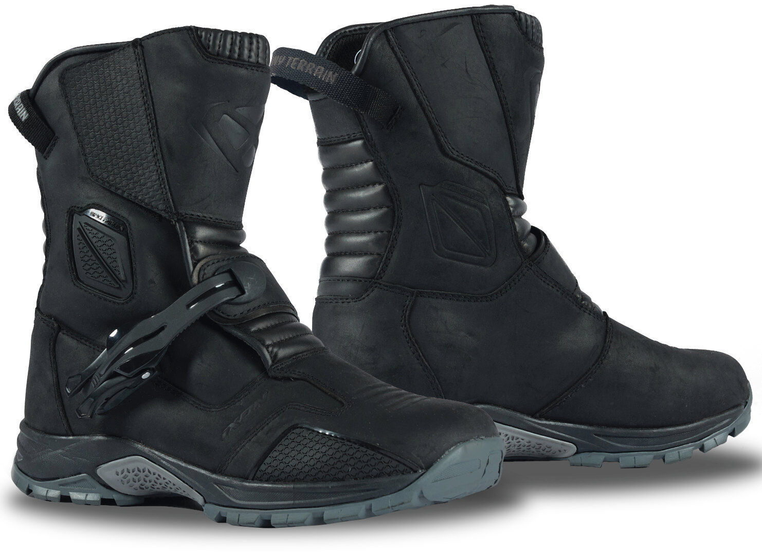 Ixon Klay Botas de moto impermeables - Negro (47)