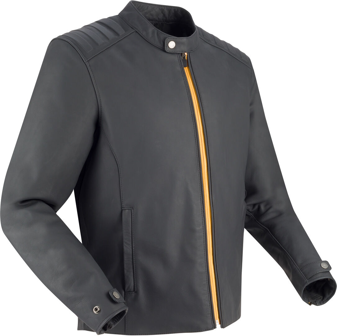 Segura Phil Chaqueta de cuero para moto - Negro Amarillo (L)